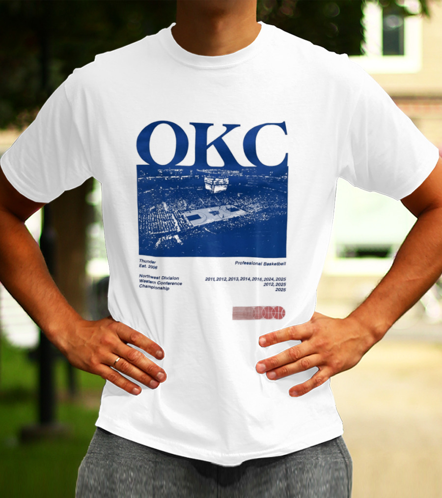 Oklahoma City Thunder Basketball Team OKC Thunder Nike NBA T-Shirt