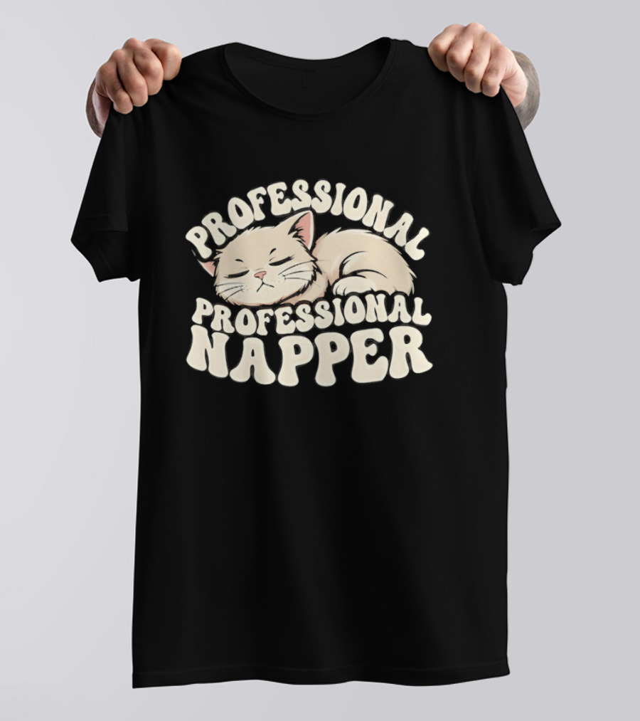 Professional Napper Cat Sleeping Cozy T-Shirt