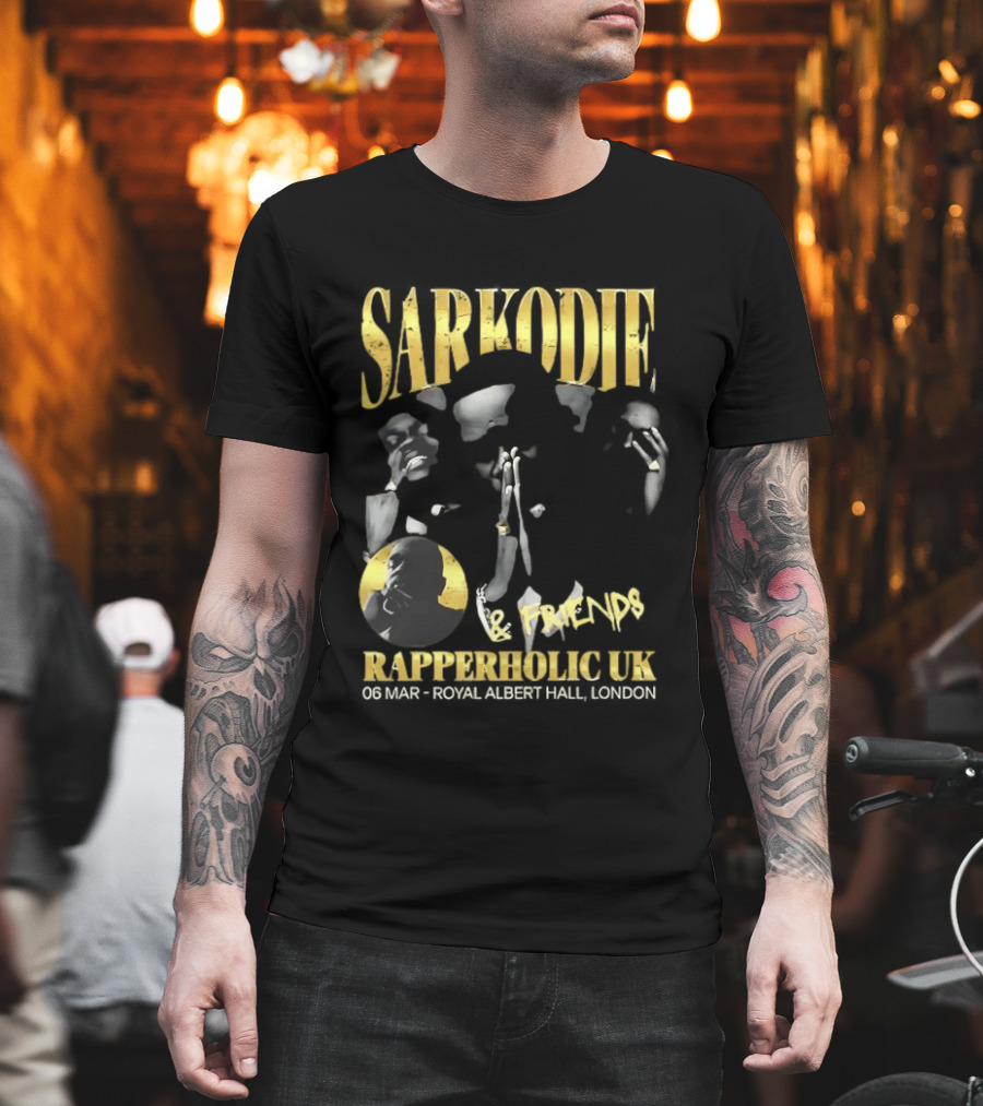 Sarkodie And Friends Rapperholic UK Made Of Black London 2015 T-Shirt