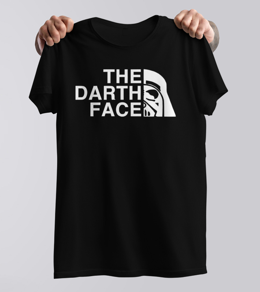 The Darth Face Half Helmet Jedi Sith T-Shirt