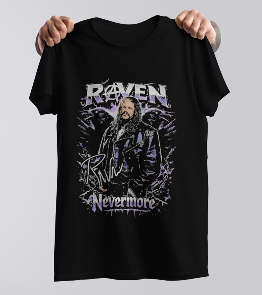 Raven Nevermore Beard Wrestling T-Shirt