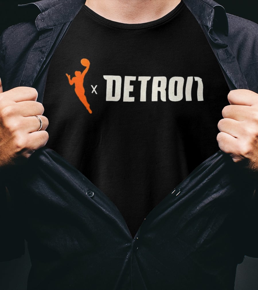 WNBA X Detroit Collaboration Featuring Iconic Basketball T-Shirt