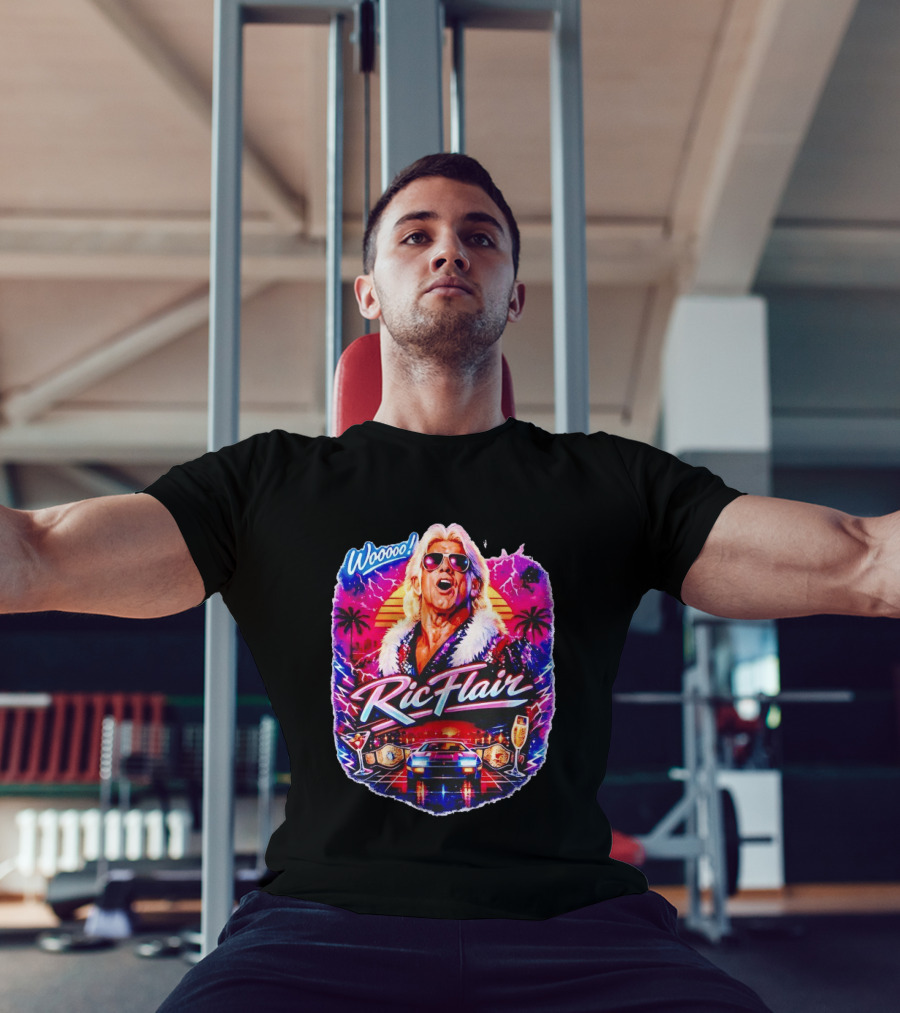 Ric Flair 80s Retro Style Woo Wrestling Legend Vintage Vibes T-Shirt