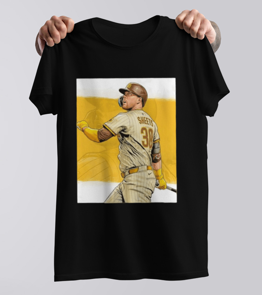 San Diego Padres Sheets 30 Baseball Player Action T-Shirt