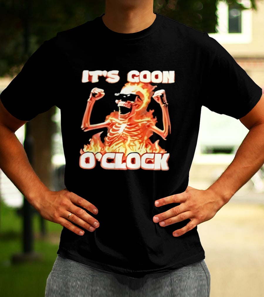It's Goon O' Flaming Skeleton Fist Pump T-Shirt