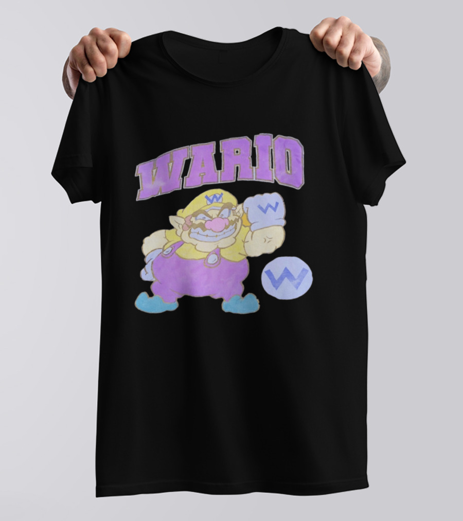 Wario Character With Purple T-Shirt