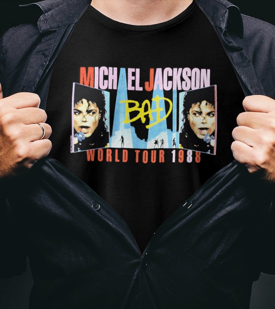 Michael Jackson Bad World Tour 1988 T-Shirt
