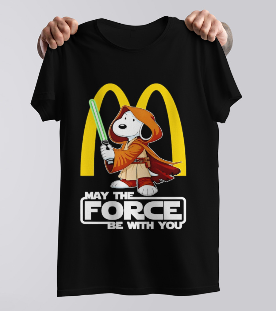 May The Force Be With You Snoopy Jedi McDonald's T-Shirt