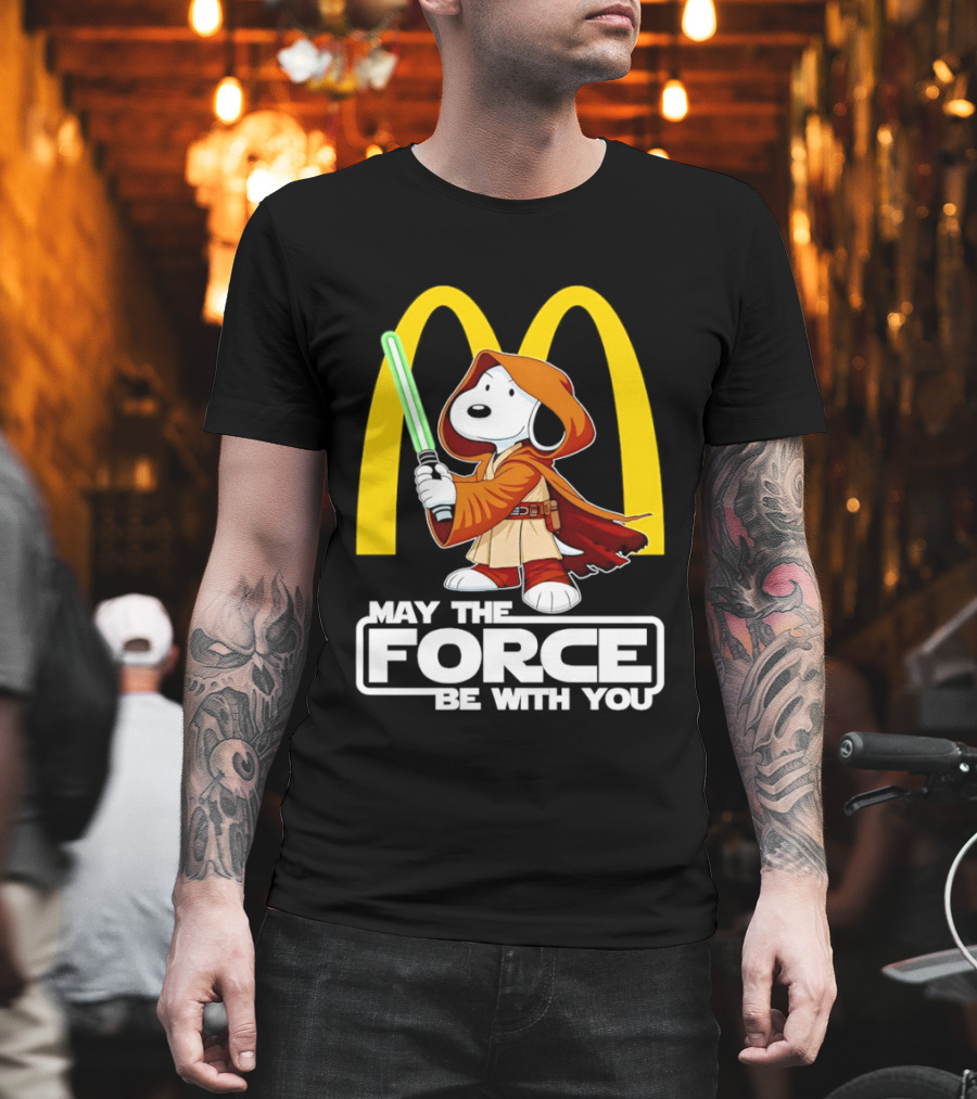 May The Force Be With You Snoopy Jedi McDonald's T-Shirt
