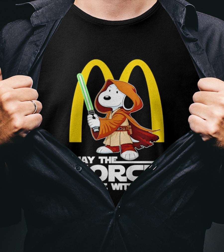 May The Force Be With You Snoopy Jedi McDonald's T-Shirt