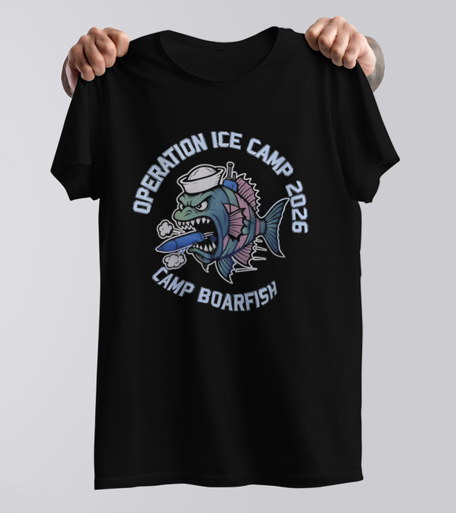 Operation Ice Camp 2026 Camp Boarfish Nautical Fish T-Shirt