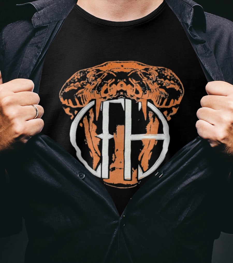 Pantera Orange Snake Fangs White Heavy Metal Music T-Shirt