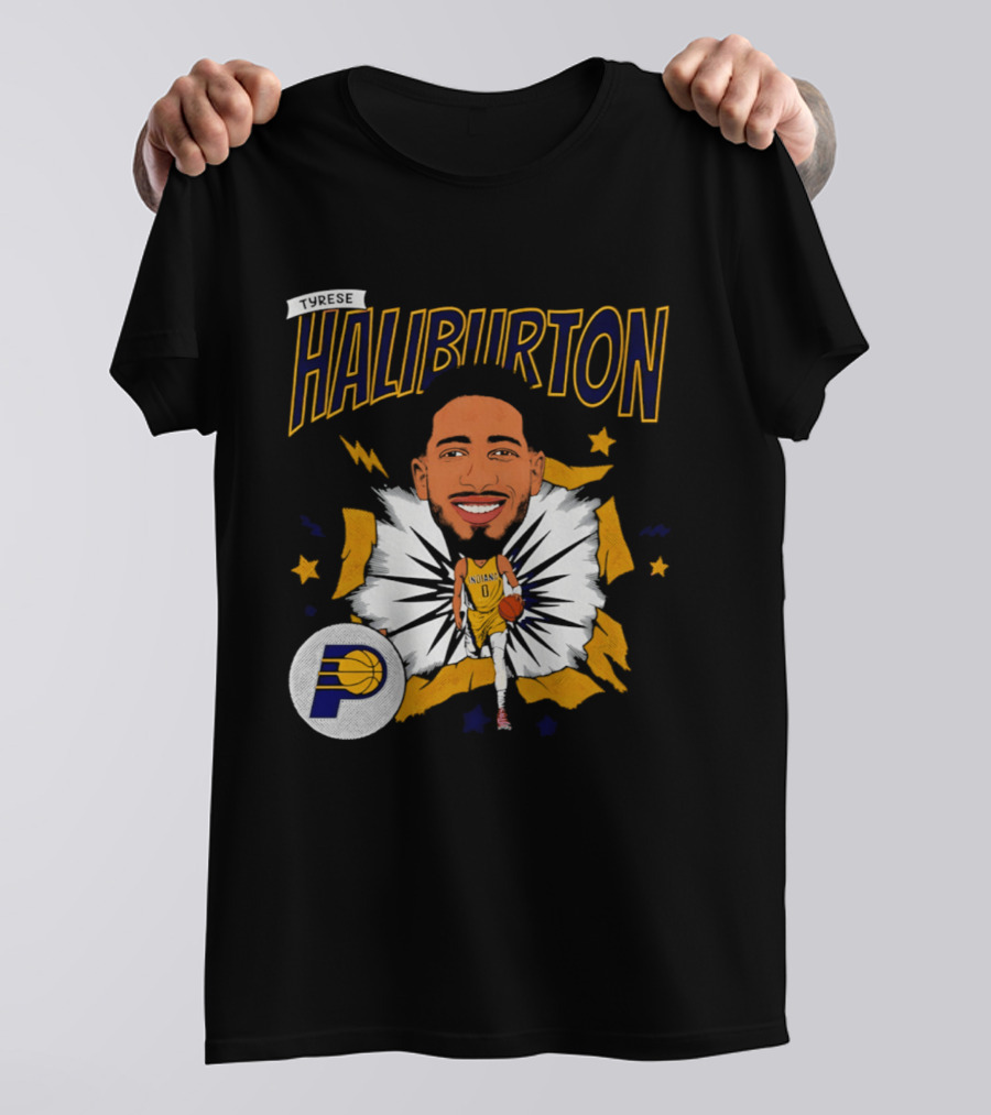 Haliburton Indiana Pacers Basketball Stars T-Shirt