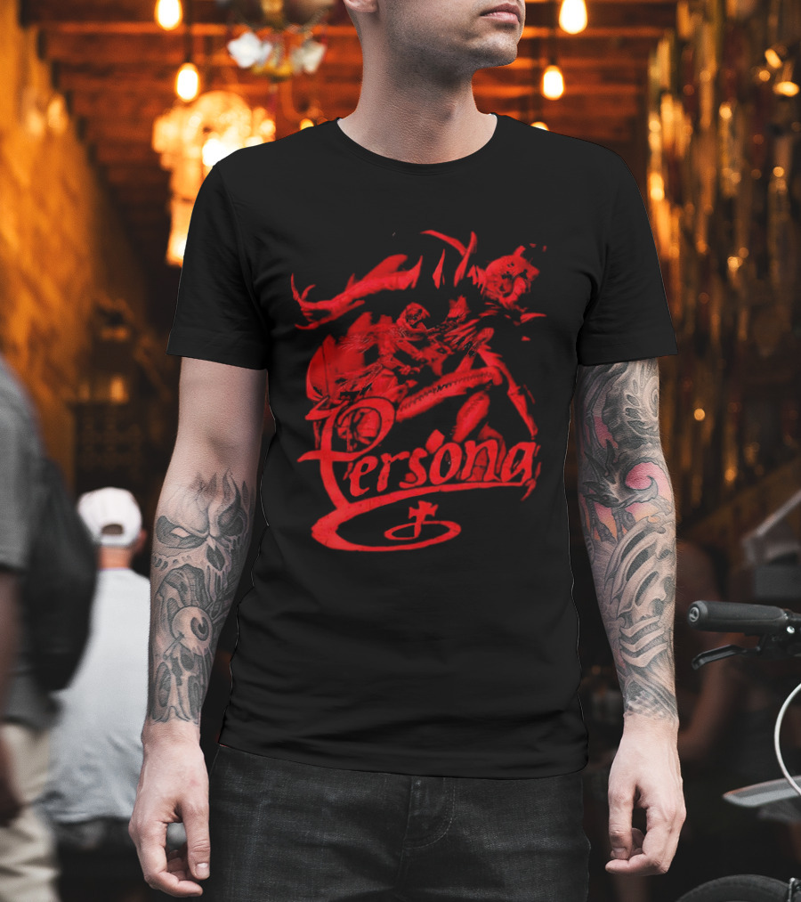 Persona Arsene Protagonist Red Gothic Anime T-Shirt