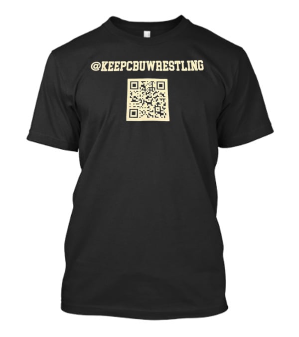 @KeepCBUWrestling QR Code T-Shirt