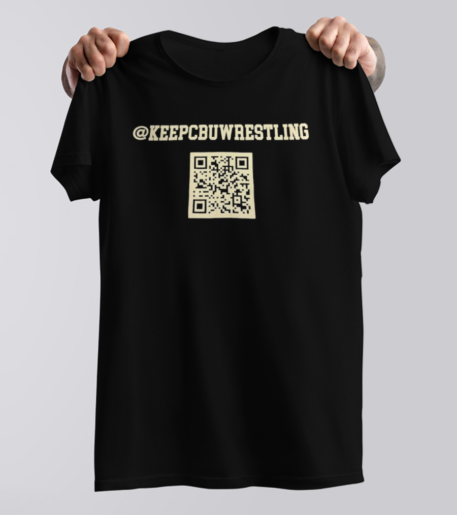 @KeepCBUWrestling QR Code T-Shirt