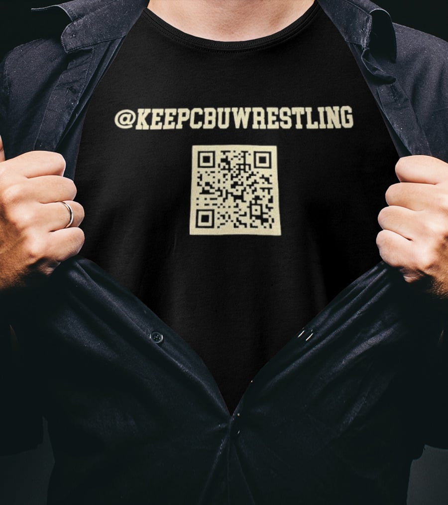 @KeepCBUWrestling QR Code T-Shirt