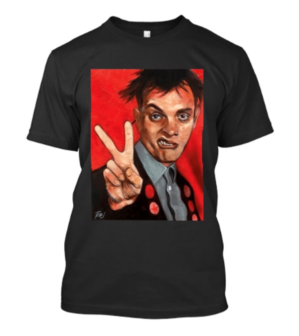 Chris Robinson Vivyan Rick Young Ones Portrait Two Finger Gesture T-Shirt