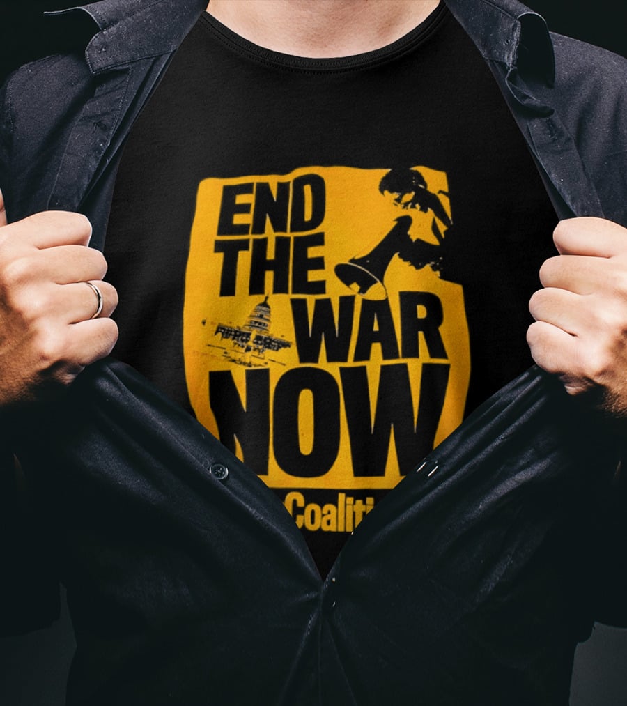 End The War Now AnswerCoalition.org Peace Movement T-Shirt