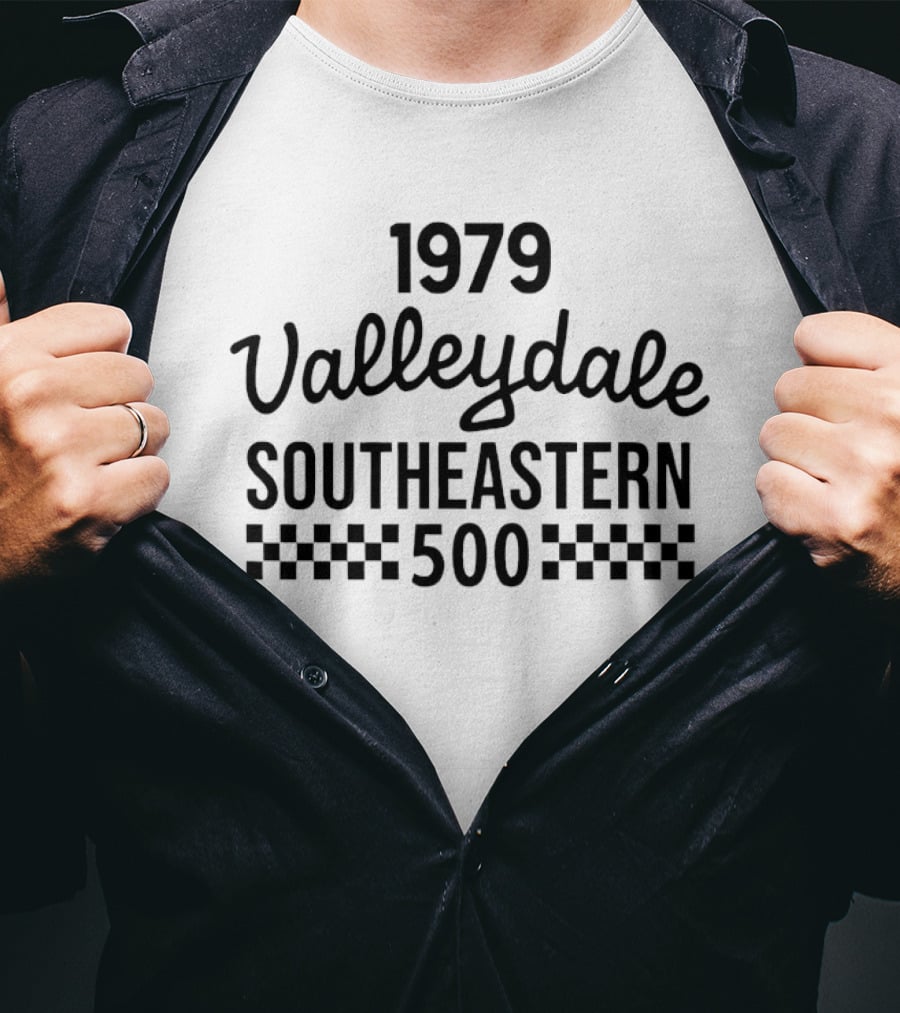 1979 Valleydale Southeastern 500 Racing Event Checkered T-Shirt