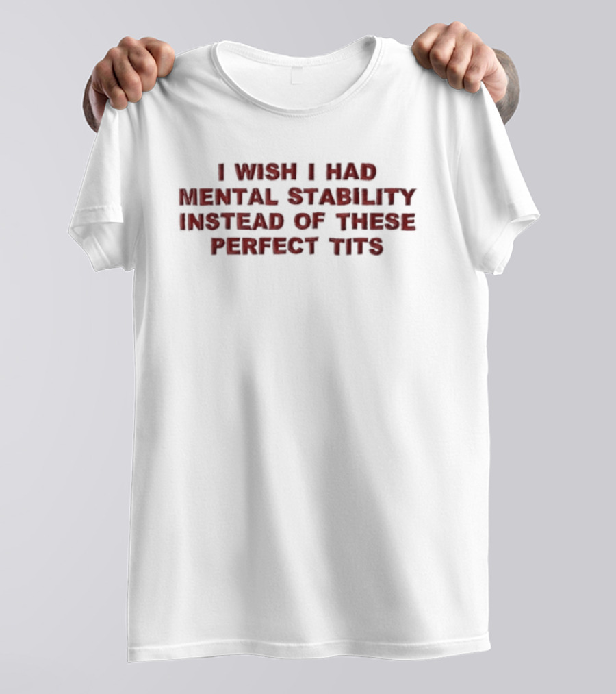 I Wish I Had Mental Stability Instead Of These Perfect Tits T-Shirt