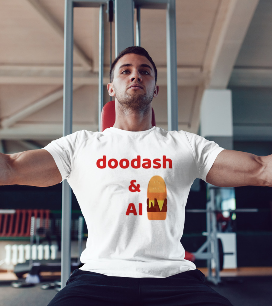 Doodash AI Burger Fast Food Delivery T-Shirt