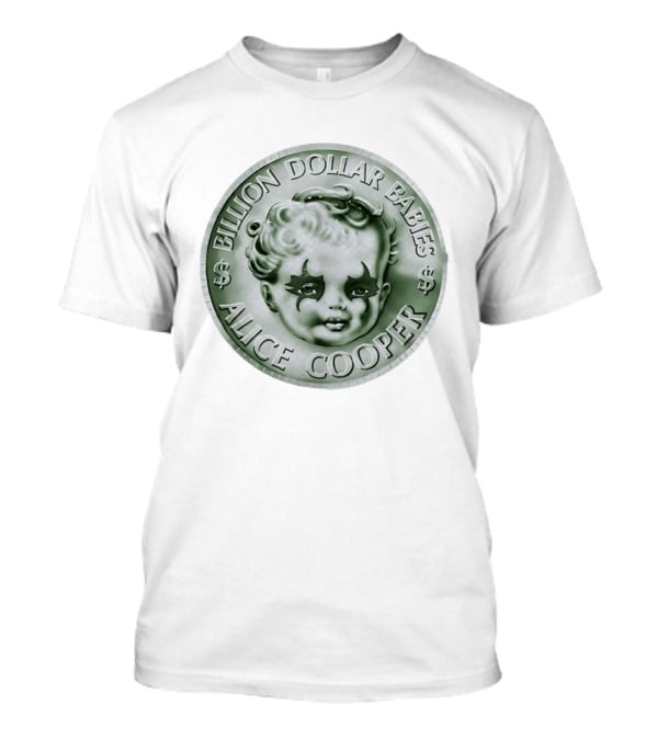 Alice Cooper Billion Dollar Babies Album Cover Coin T-Shirt