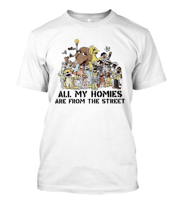 Sesame Street Homies Characters Group T-Shirt