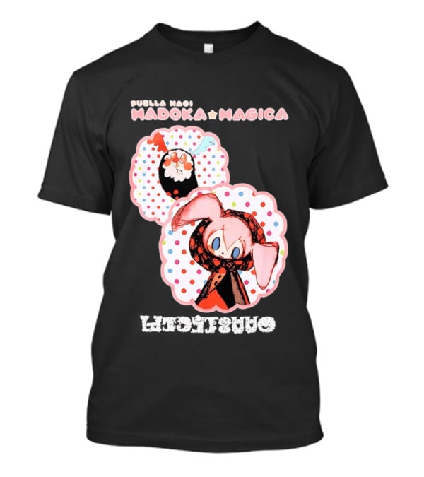 Puella Magi Madoka Magica Cute Kawaii Kyubey Quilt T-Shirt
