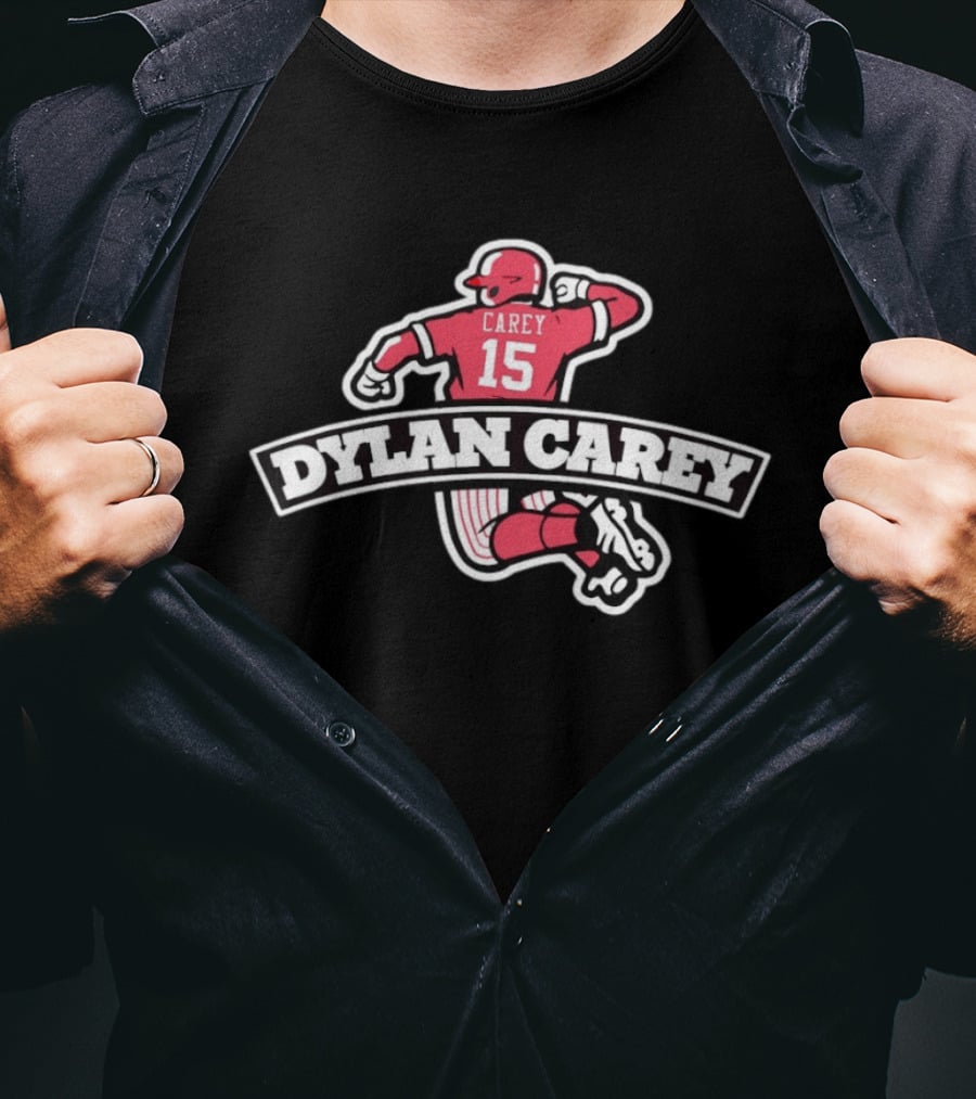 Dylan Carey 15 Baseball University Of Nebraska 2026 T-Shirt