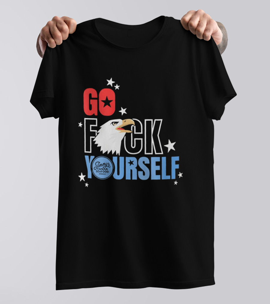 Go Fck Yourself Eagle Star Patriotic Humor T-Shirt