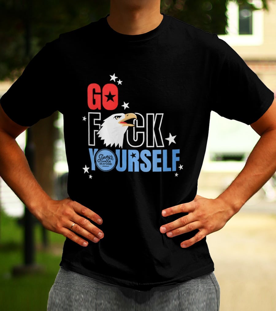 Go Fck Yourself Eagle Star Patriotic Humor T-Shirt