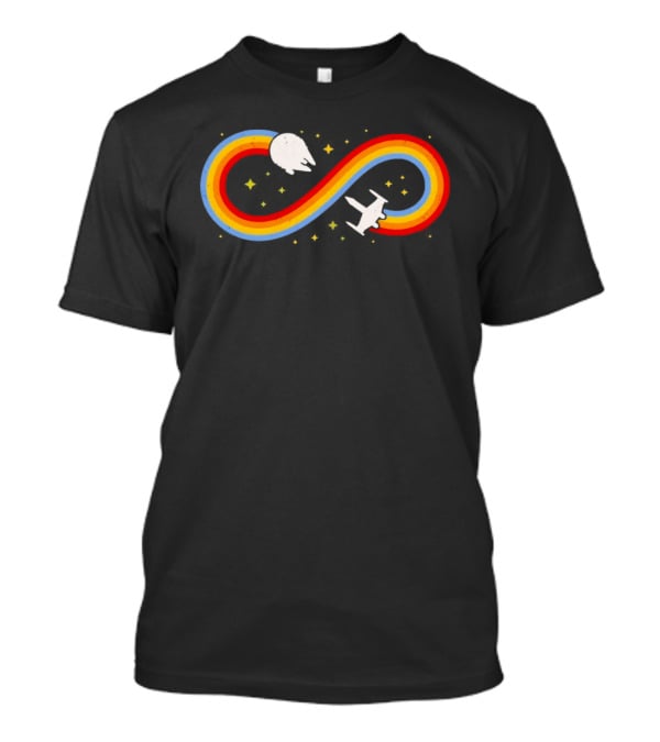 Endless Rainbow Infinity Space Journey T-Shirt