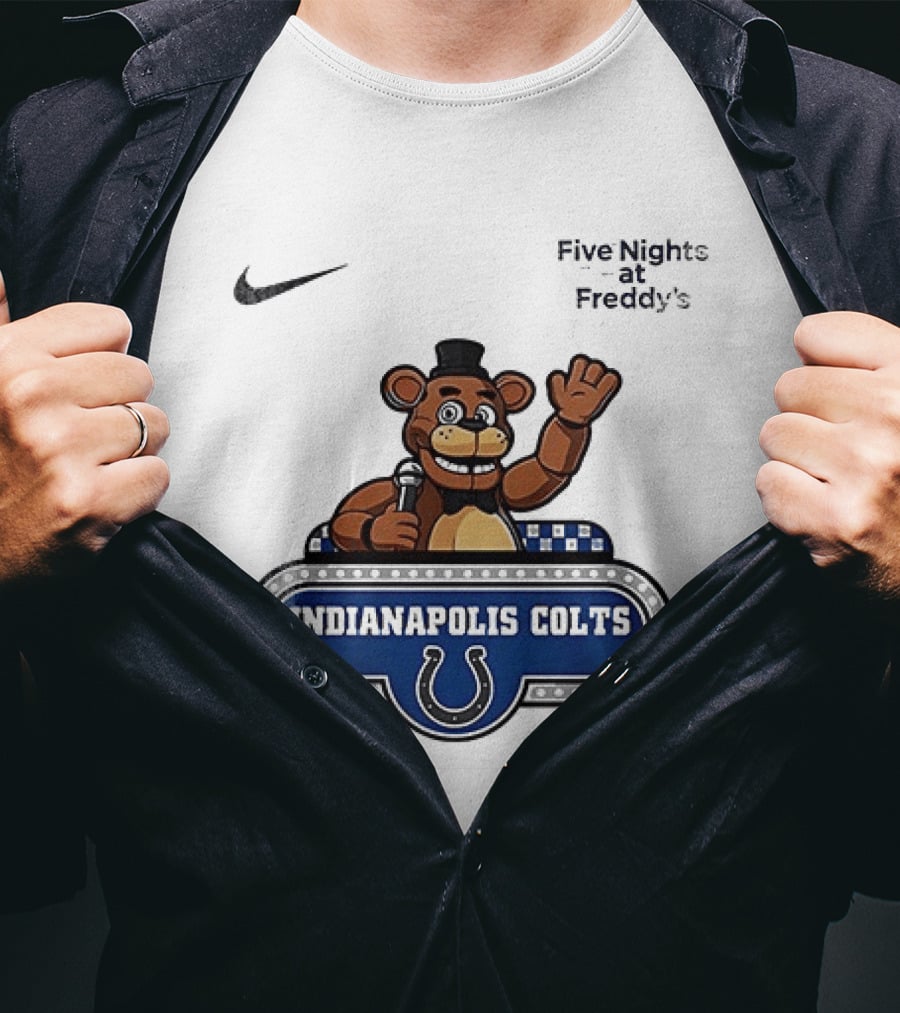 Nike Five Nights At Freddy's Indianapolis Colts Collaboration T-Shirt