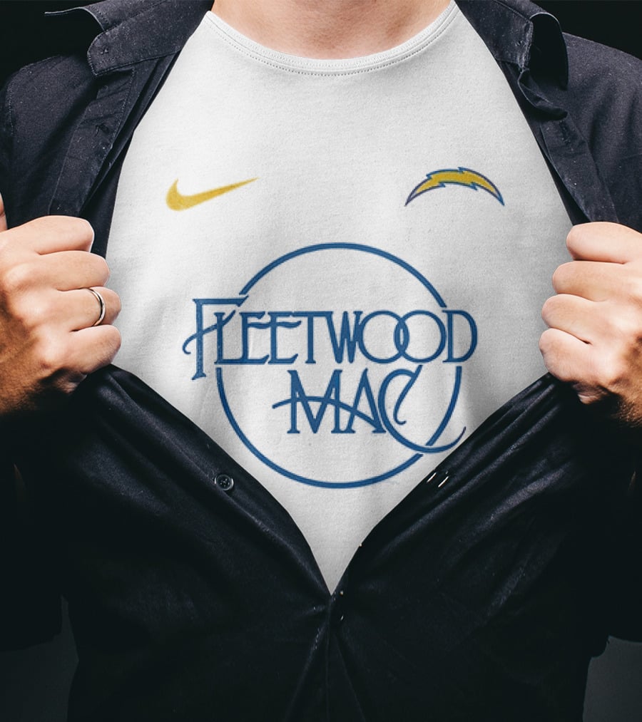 Los Angeles Chargers Fleetwood Mac Nike Collaboration T-Shirt
