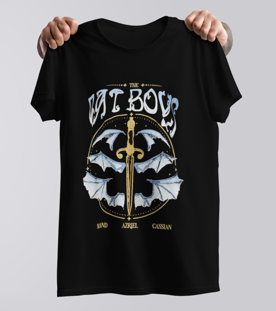 Bat Boys Rand Azriel Cassian Sword And Wings T-Shirt