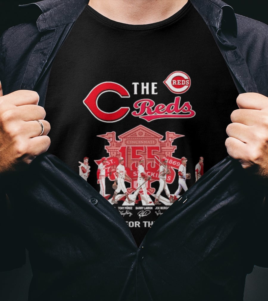 Cincinnati Reds Abbey Road 150th Anniversary Thank You For The Memories T-Shirt