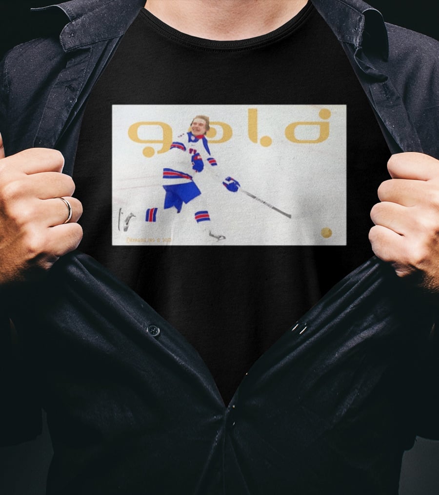 USA Hockey Jack Hughes Gold Medal 2026 Team Celebration T-Shirt