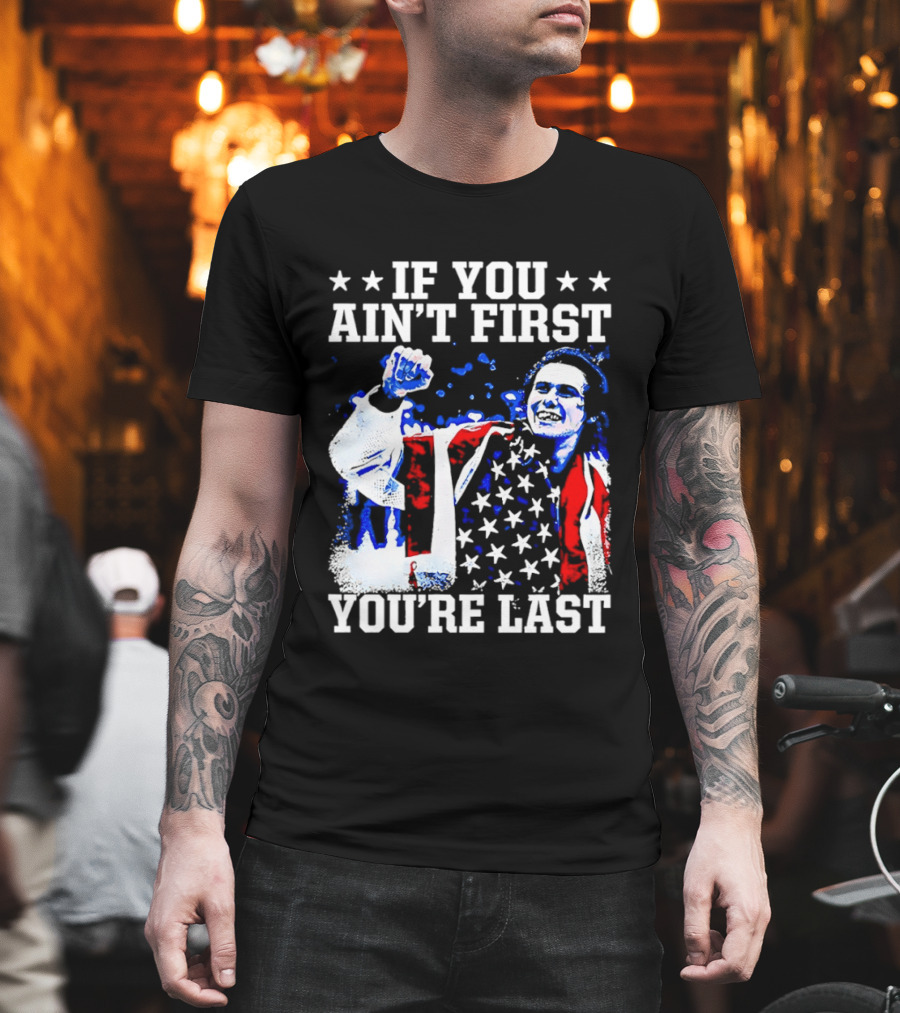 Jack Hughes If You Ain't First You're Last 2026 Winter Olympics USA Flag Victory T-Shirt