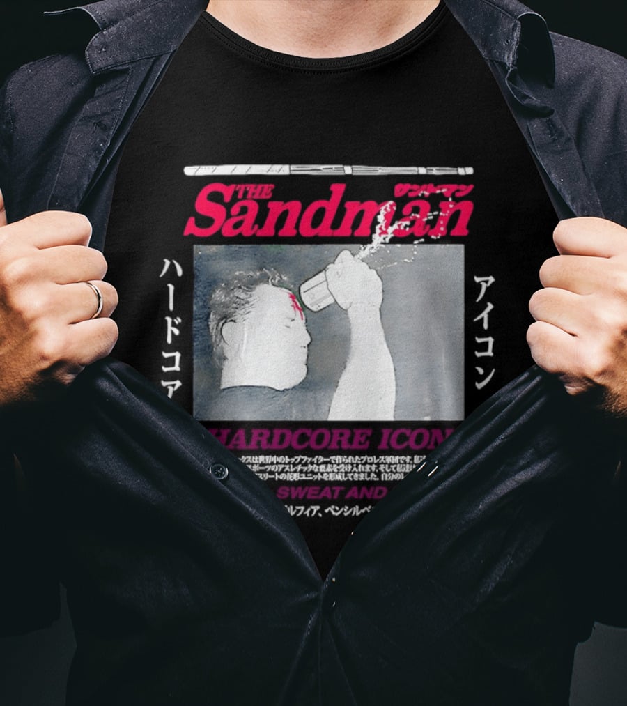 The Sandman Hardcore Icon Blood Sweat And Beers T-Shirt