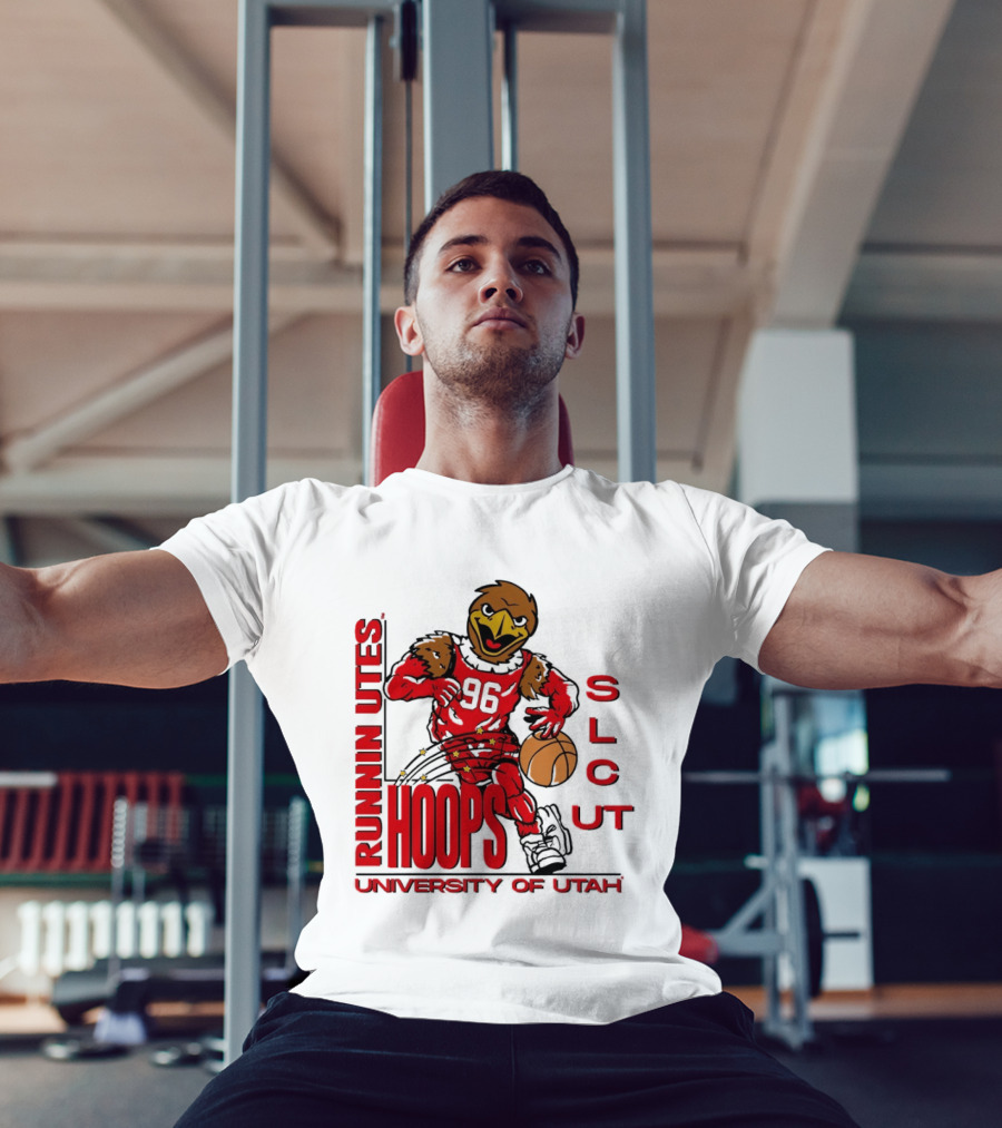Runnin Utes Hoops SLcut University Of Utah Basketball Bird T-Shirt