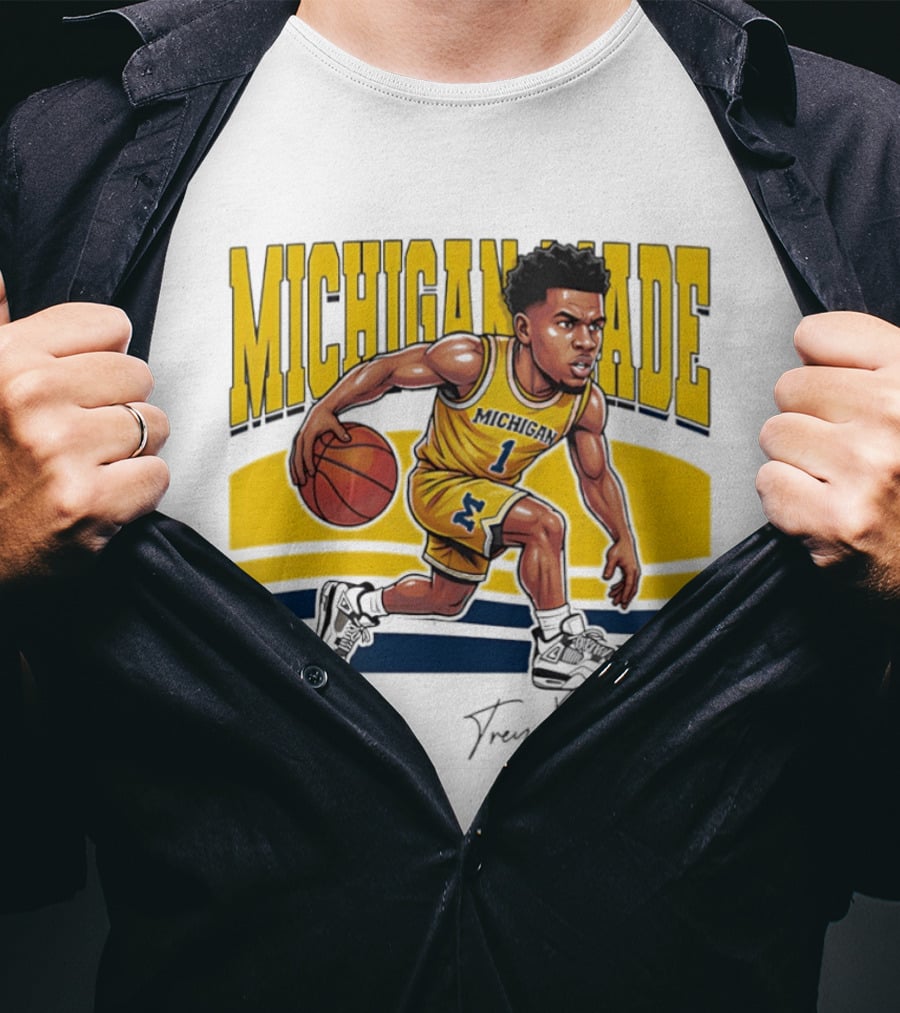 Trey McKenney Michigan Made Basketball Wolverines 2026 T-Shirt