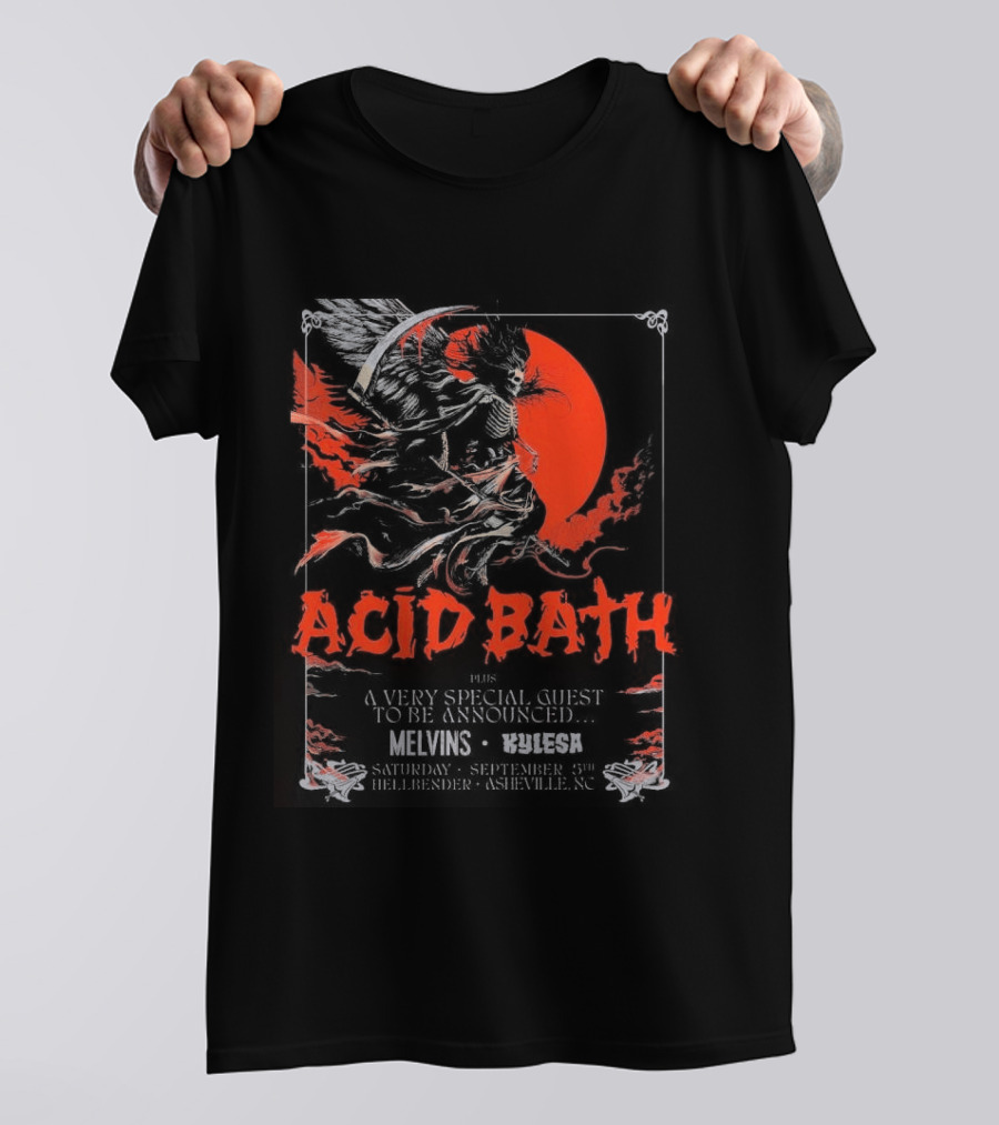 Acid Bath Hellbender Tour Asheville North Carolina September 5th 2026 T-Shirt