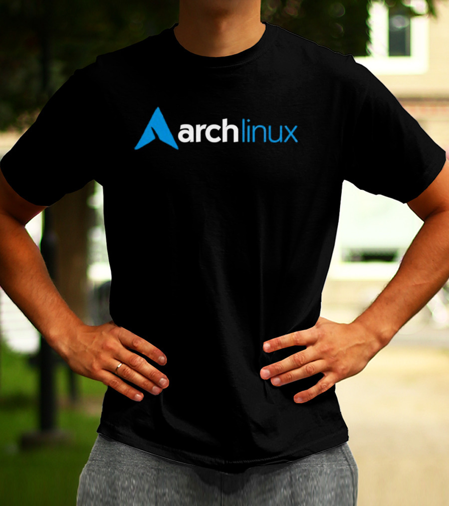 Archlinux Blue And White T-Shirt