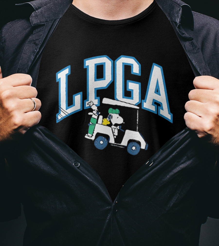 Snoopy Woodstock Golf Cart LPGA T-Shirt