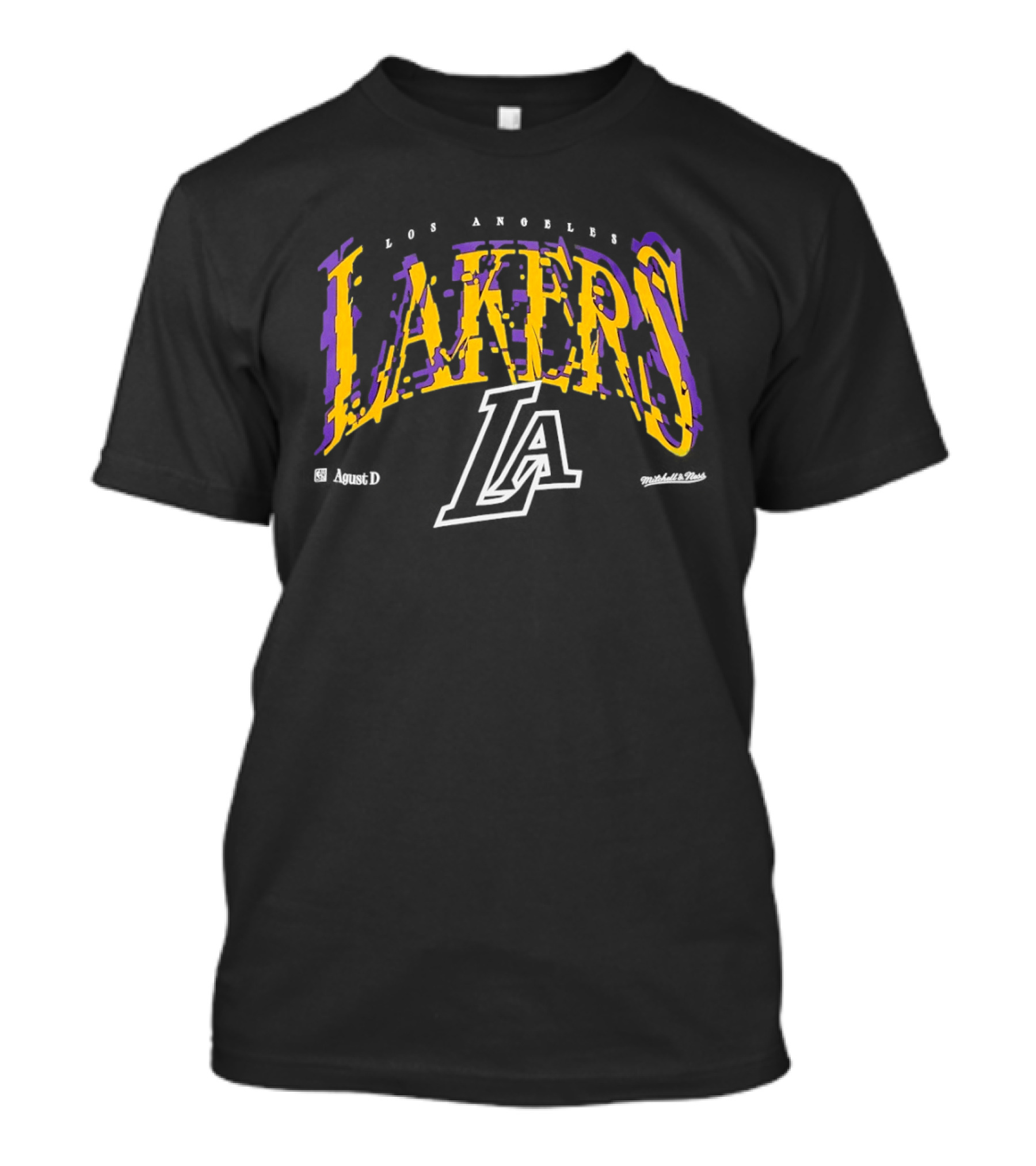 Los Angeles Lakers NBA Agust D Collaboration With Iconic Team Branding T-Shirt