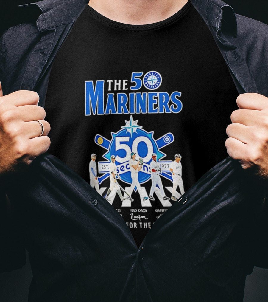 50 Seasons Seattle Mariners Thank You For The Memories 1977 2027 T-Shirt