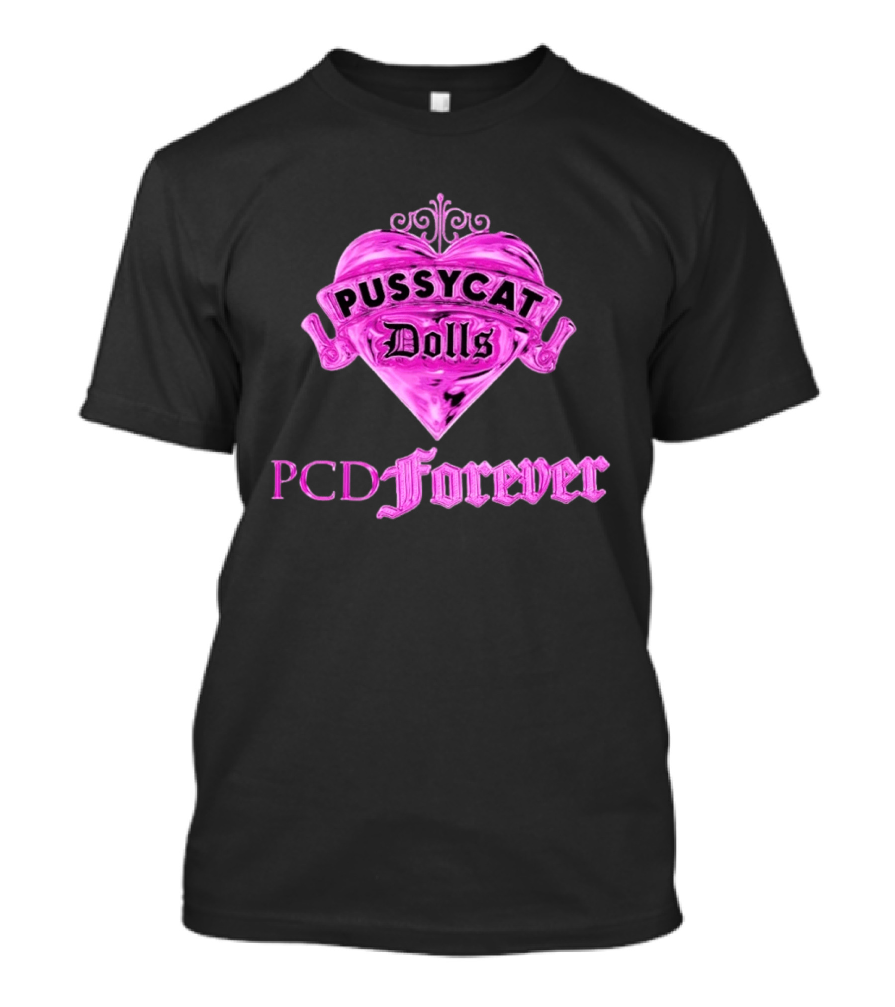 Pussycat Dolls PCD Forever Pink Heart T-Shirt