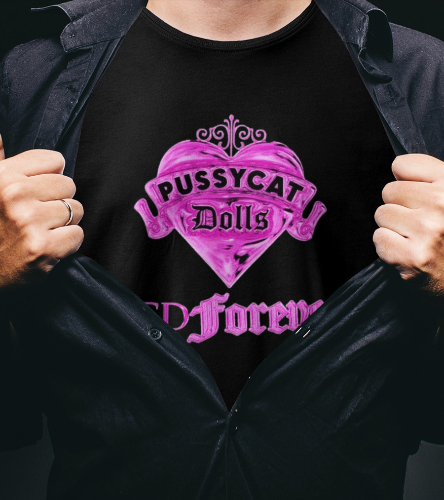 Pussycat Dolls PCD Forever Pink Heart T-Shirt
