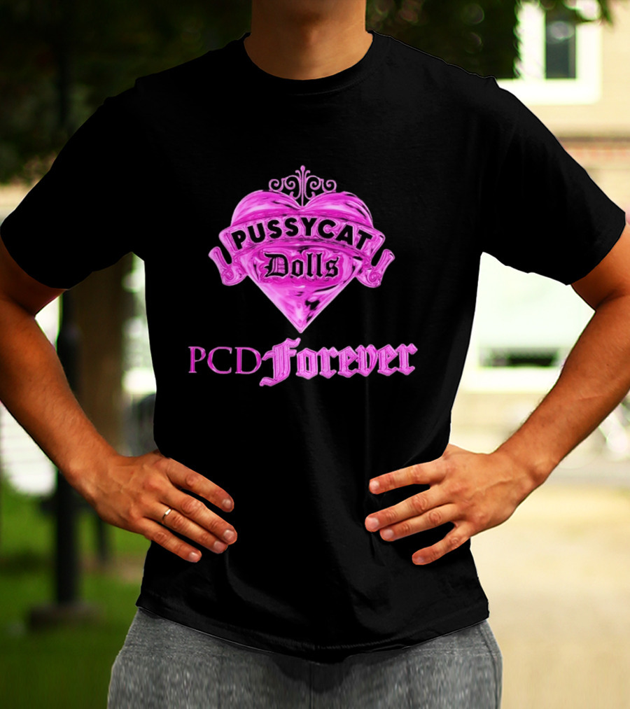 Pussycat Dolls PCD Forever Pink Heart T-Shirt
